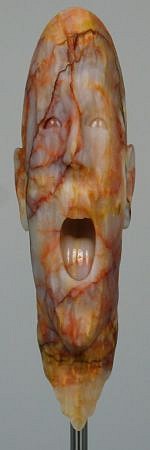 Barry Ball, Stretched / Screaming / Decorated self-portrait
1998-2004, mexican onyx