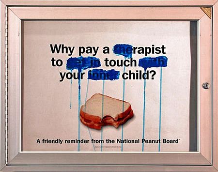 Justin Lieberman, National Peanut Board (blue)
2006, mixed media on paper
