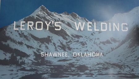 Ed Ruscha, Leroy's Welding
2002, acrylic on canvas