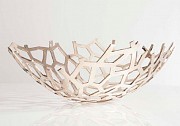 David Wiseman Unique large Lattice bowl in bronze